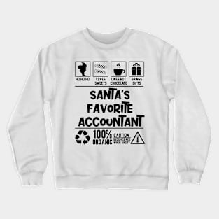 Santa's Favorite Accountant Christmas Crewneck Sweatshirt